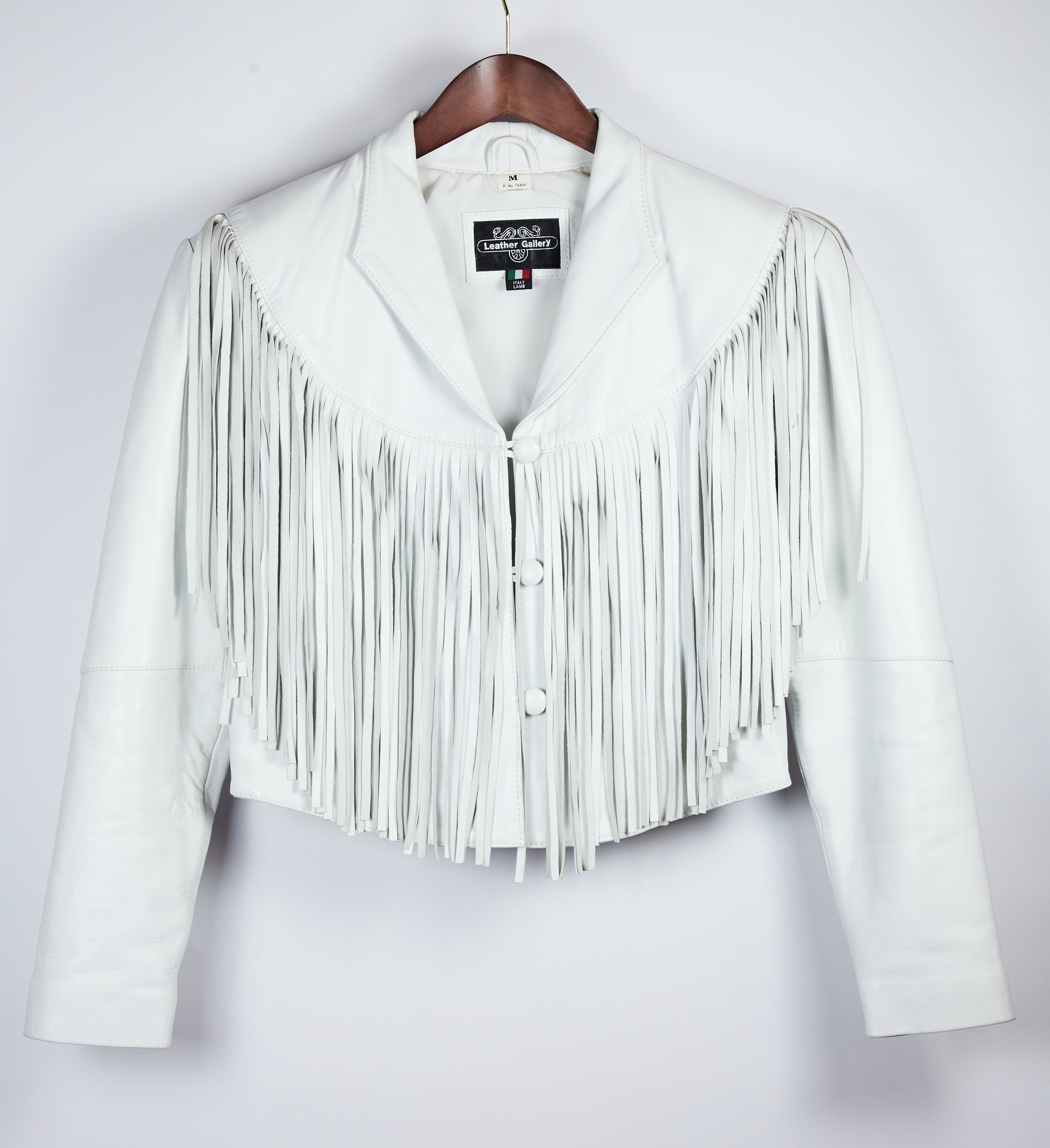 Vintage Leather Tassel Jacket