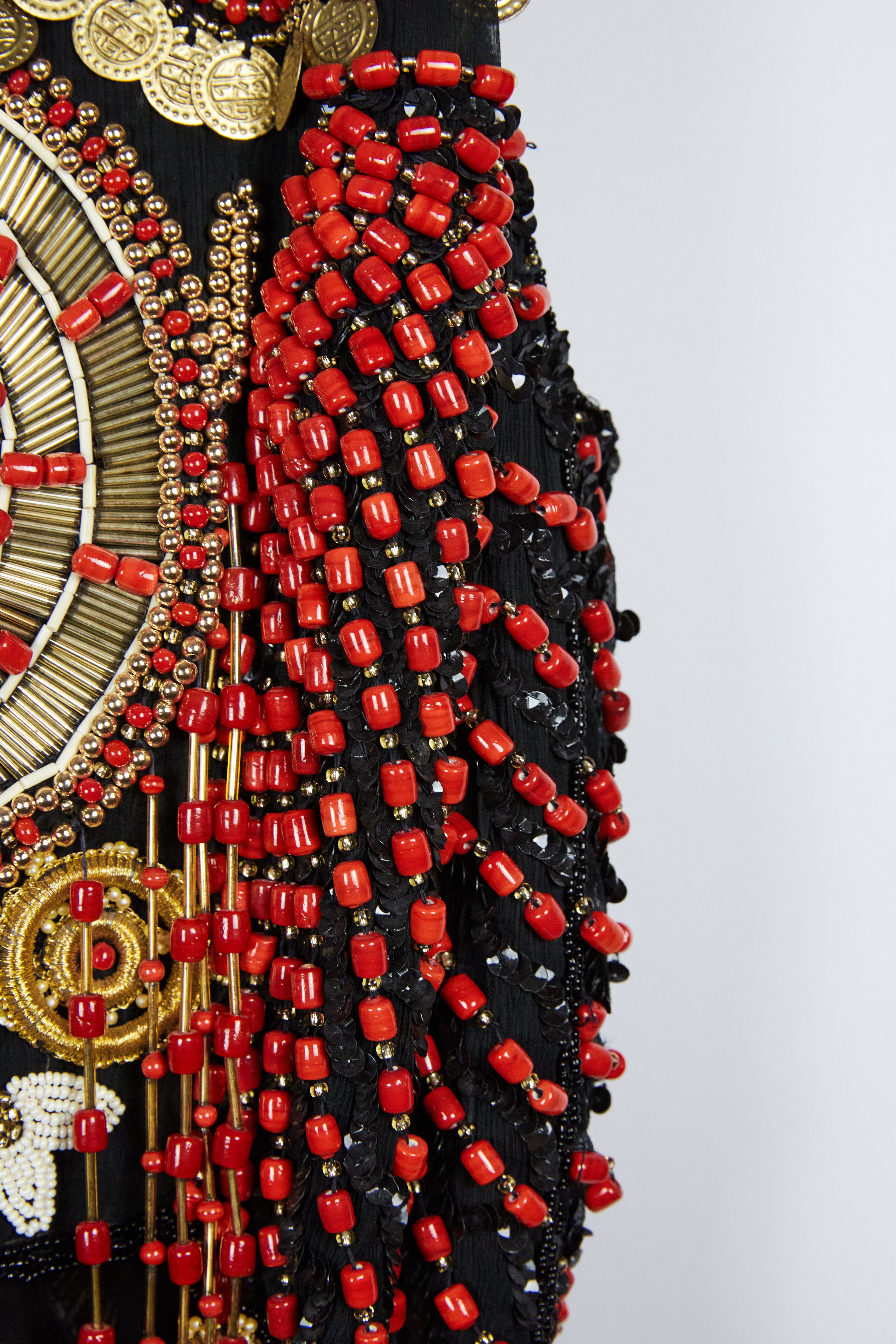 Frank Usher 1980s Beaded Top