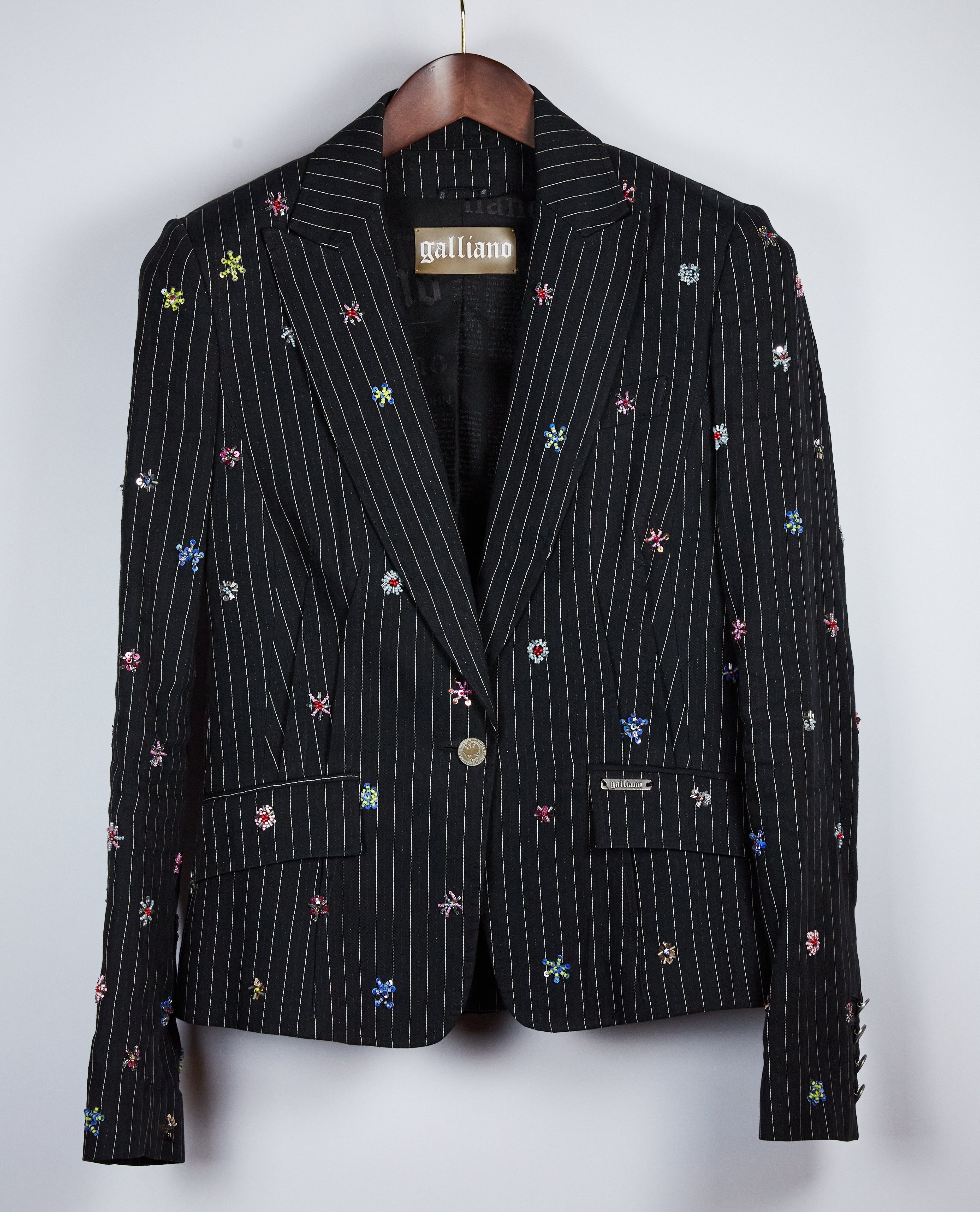 Galliano Pinstripe Blazer