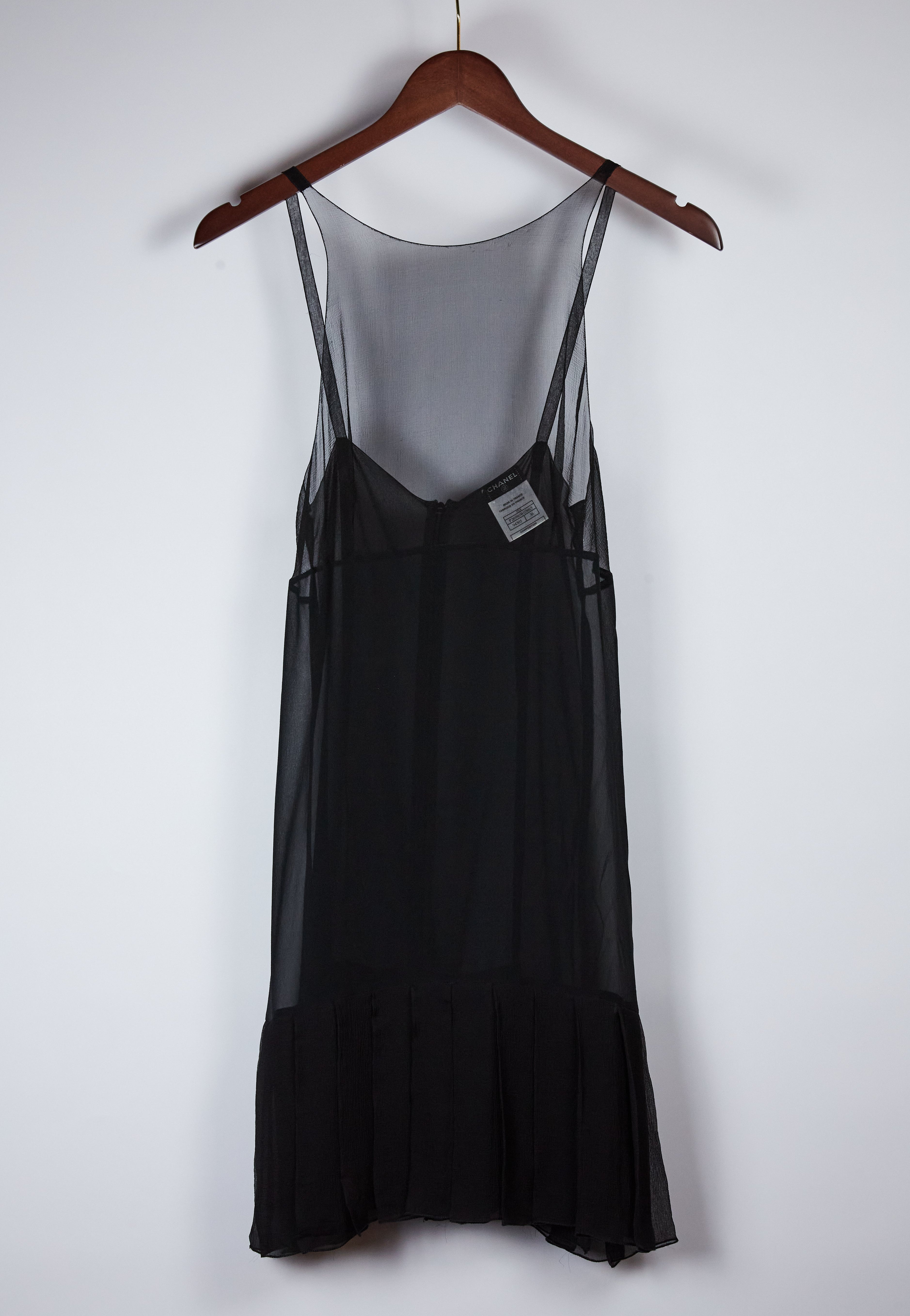 90s Chanel Sheer Slip Dress