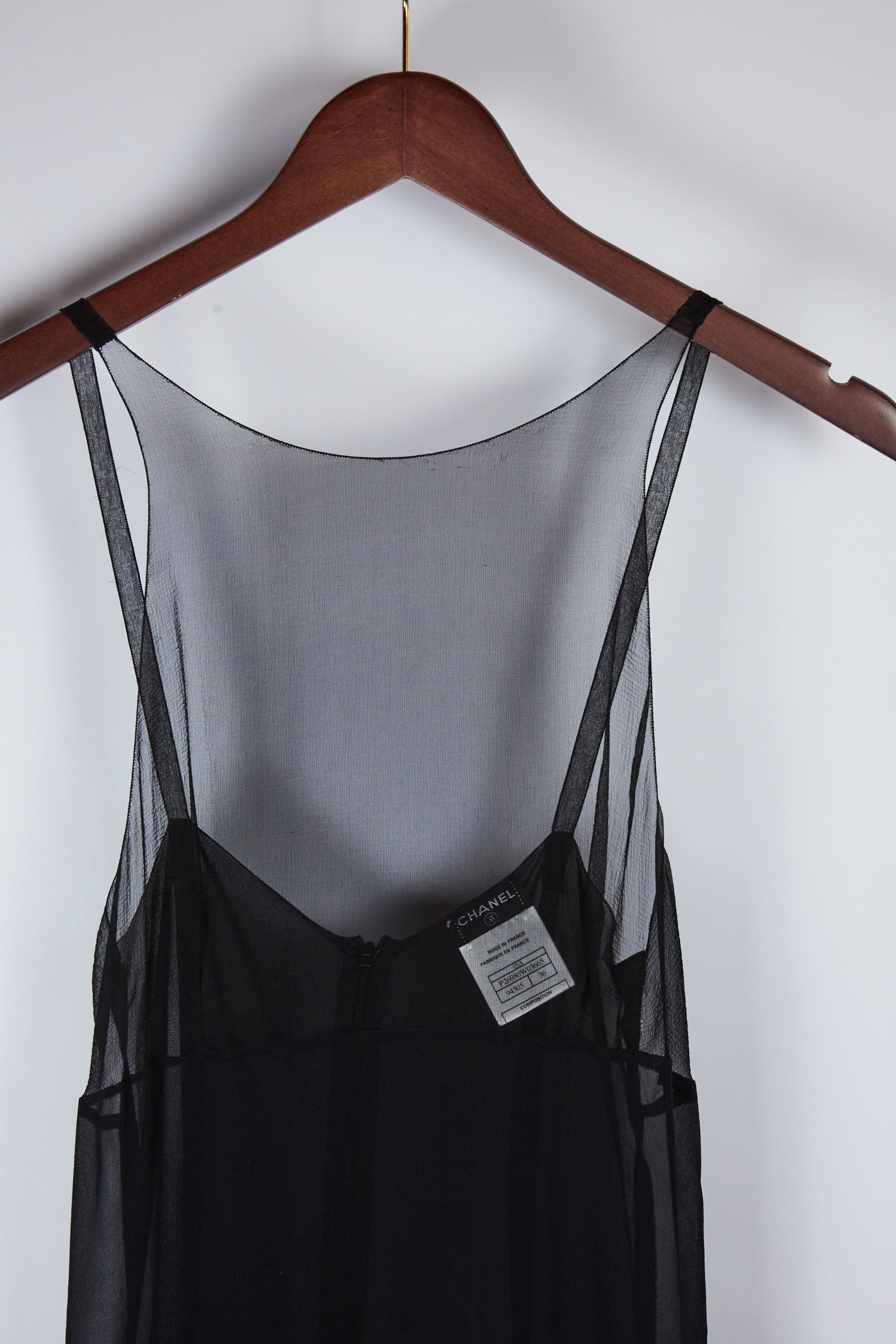 90s Chanel Sheer Slip Dress