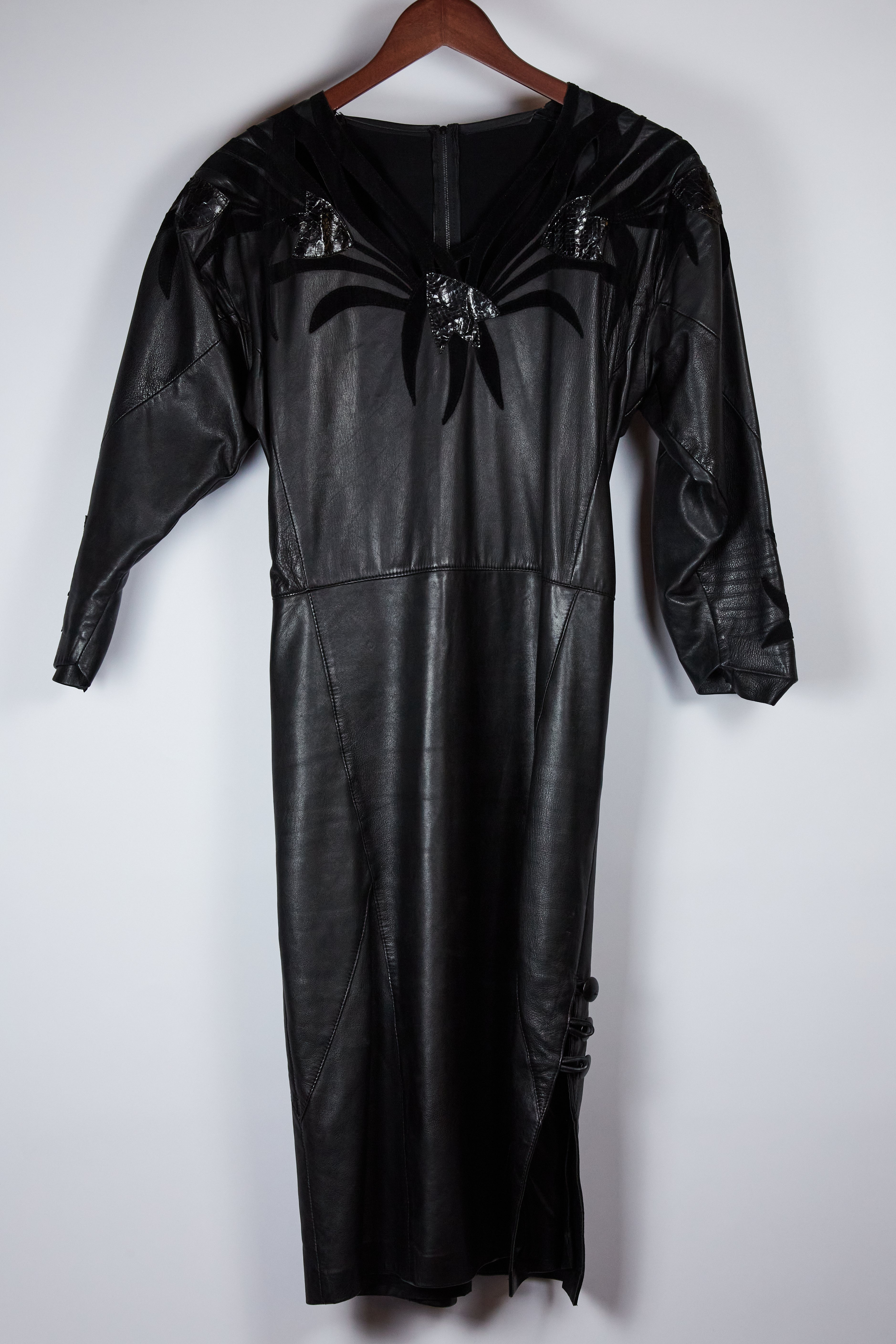 80s Leather Dress