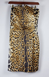 Yves Saint Laurent Leopard Silk Dress