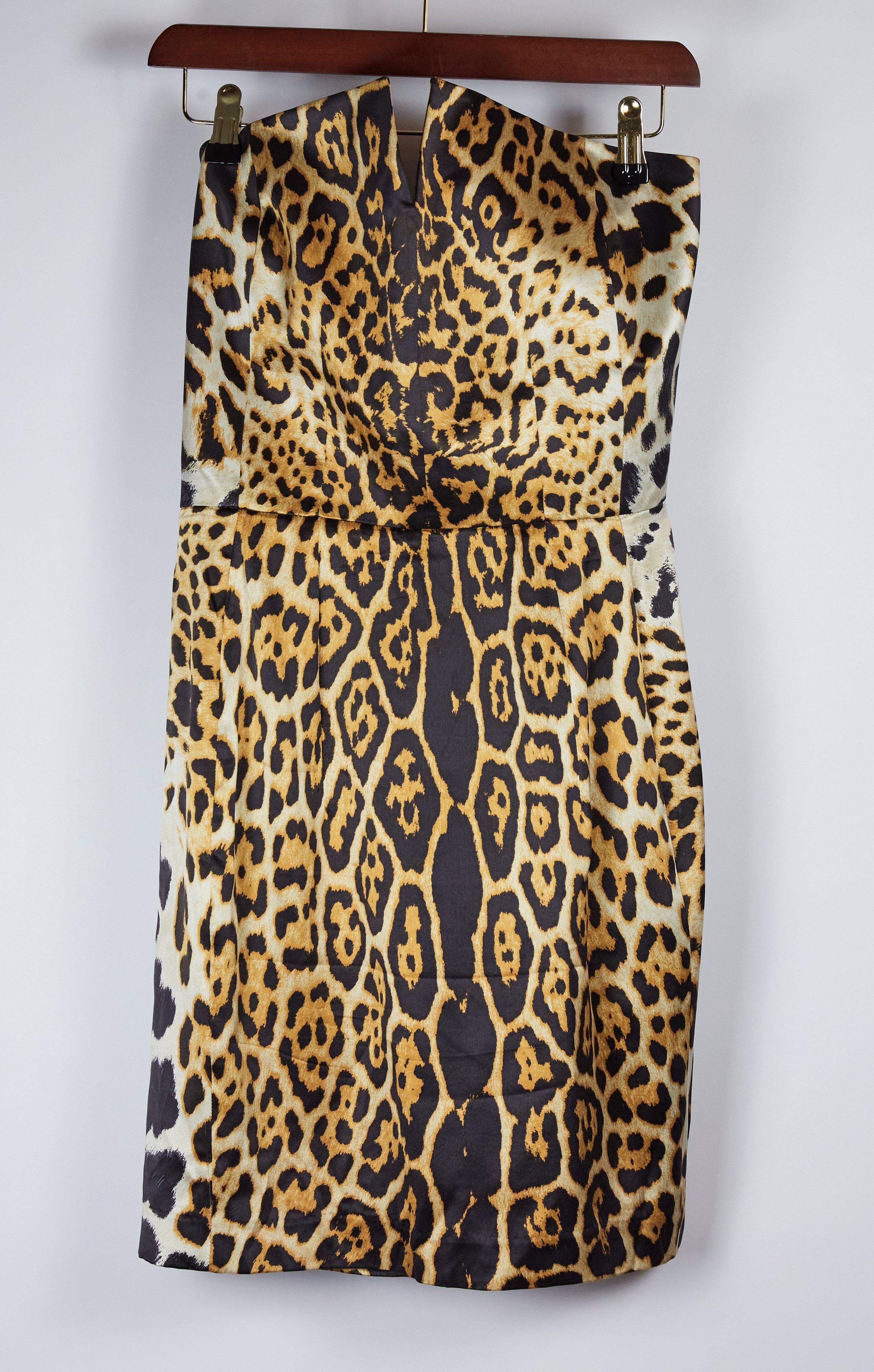 Yves Saint Laurent Leopard Silk Dress