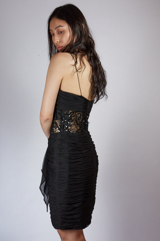 Black Dress with transparent part