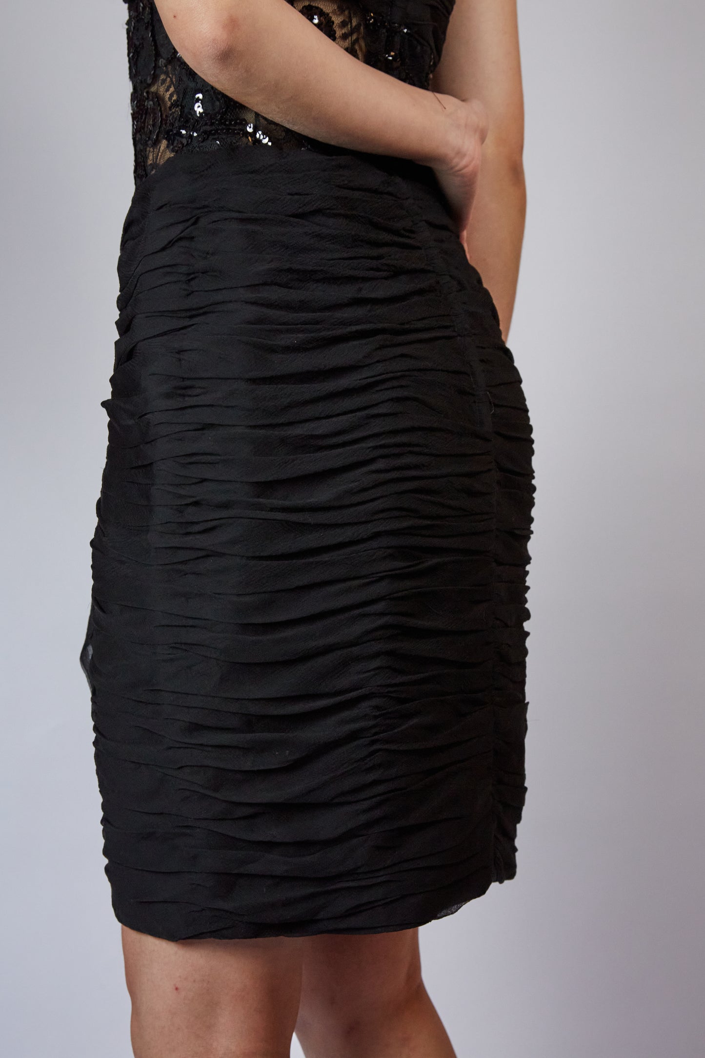 Black Dress with transparent part