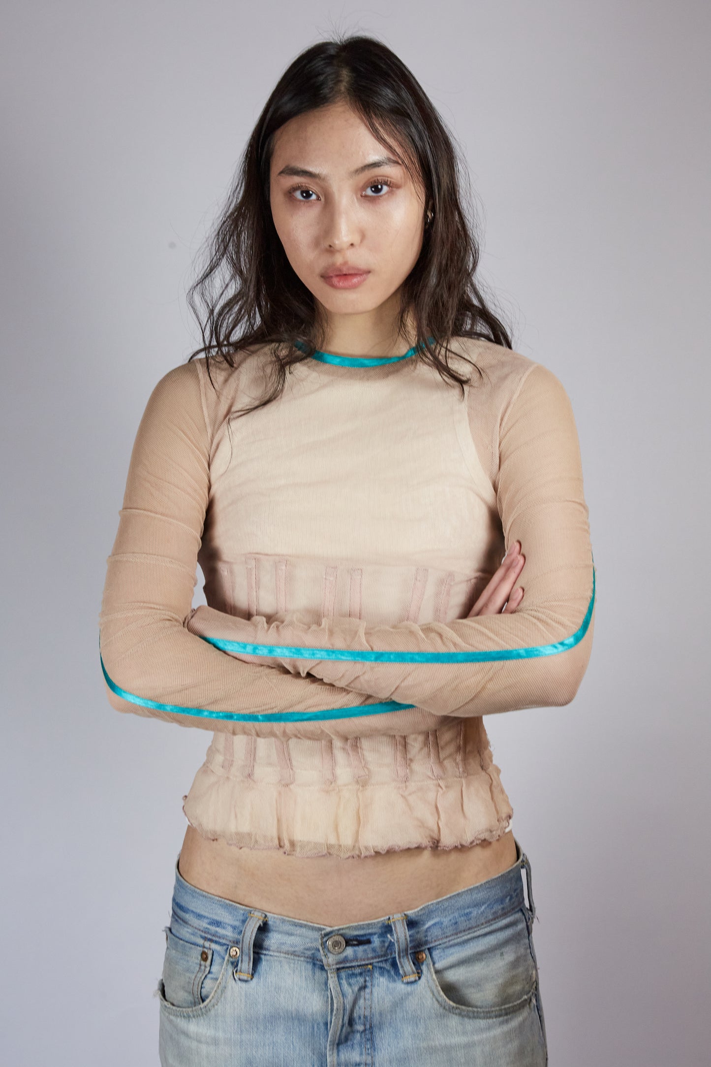 Beige Longsleeve Top