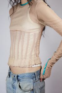 Dolce & Gabbana Mesh Corset Top