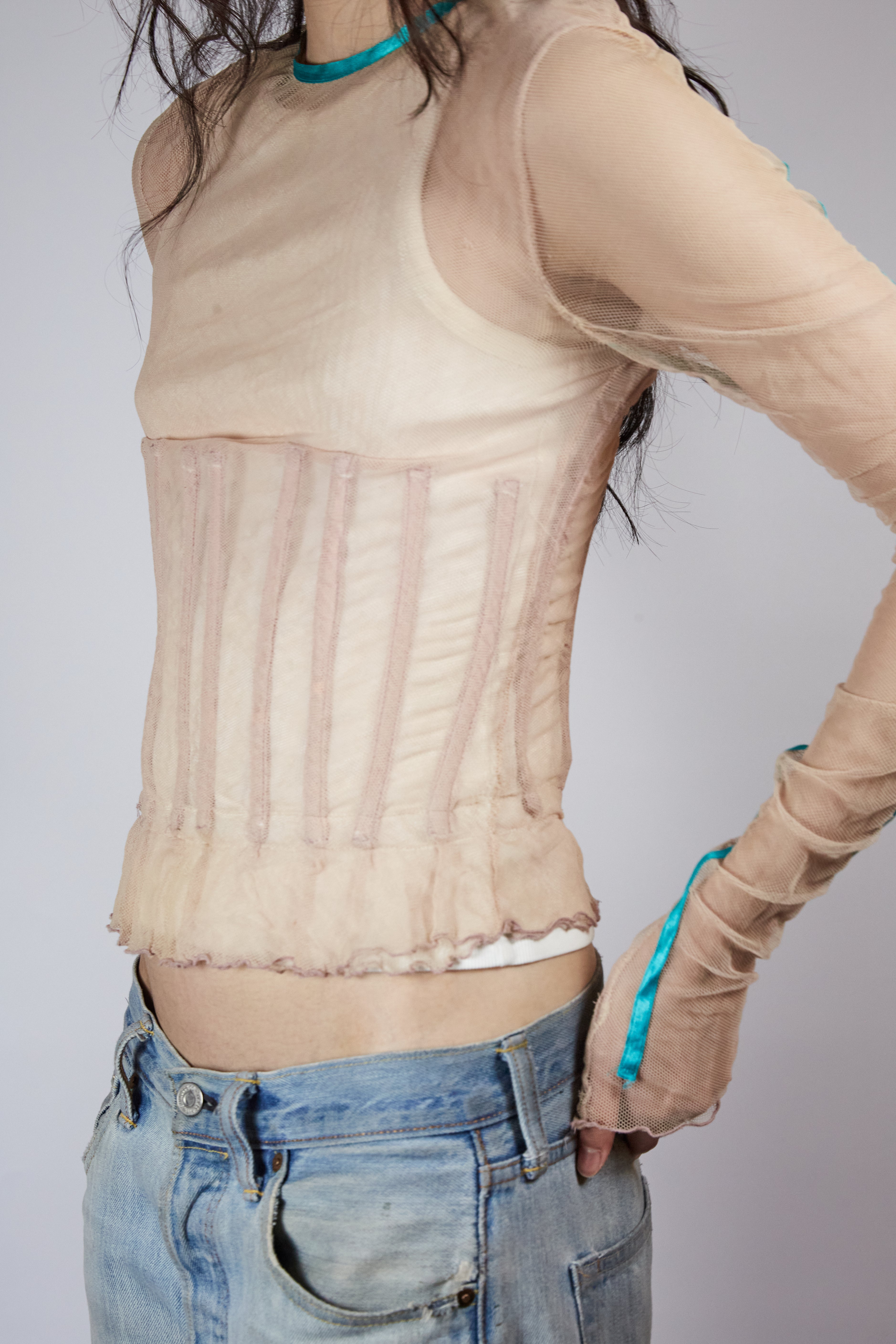 Dolce & Gabbana Mesh Corset Top