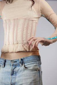 Dolce & Gabbana Mesh Corset Top