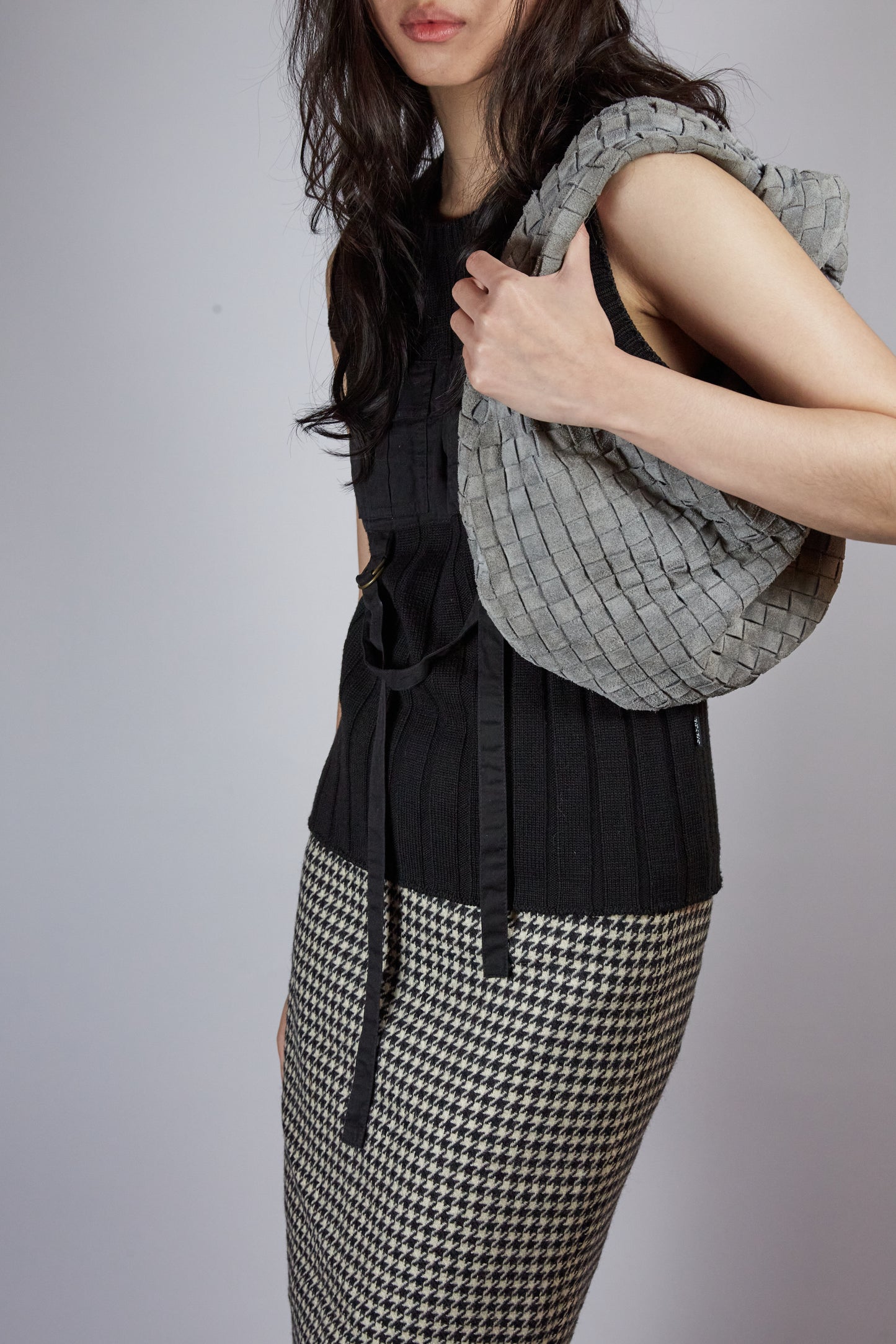 Black sleeveless top