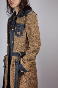 Y2K Dolce & Gabanna Tweed & Denim Coat