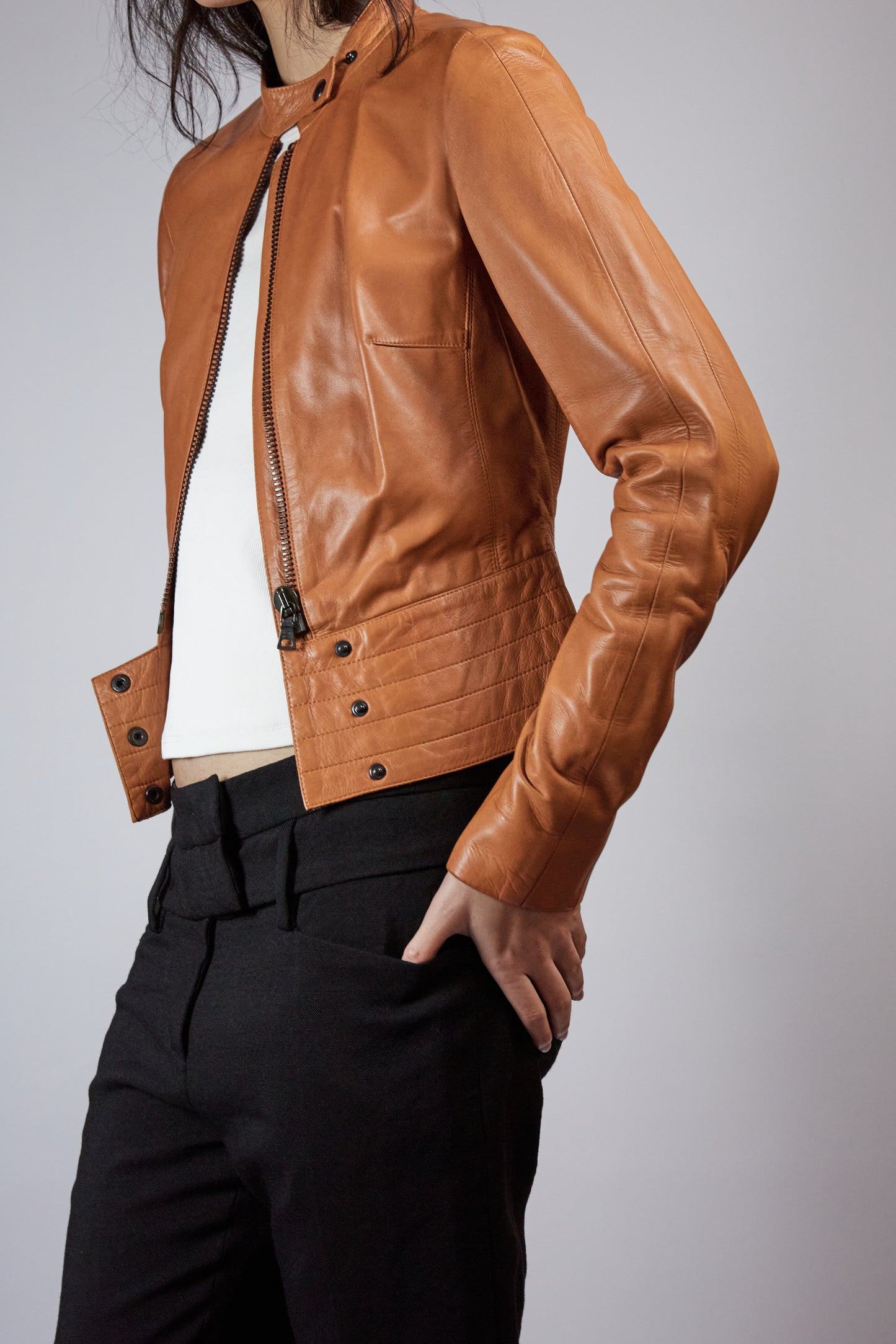 Prada 00’s Fitted Leather Jacket