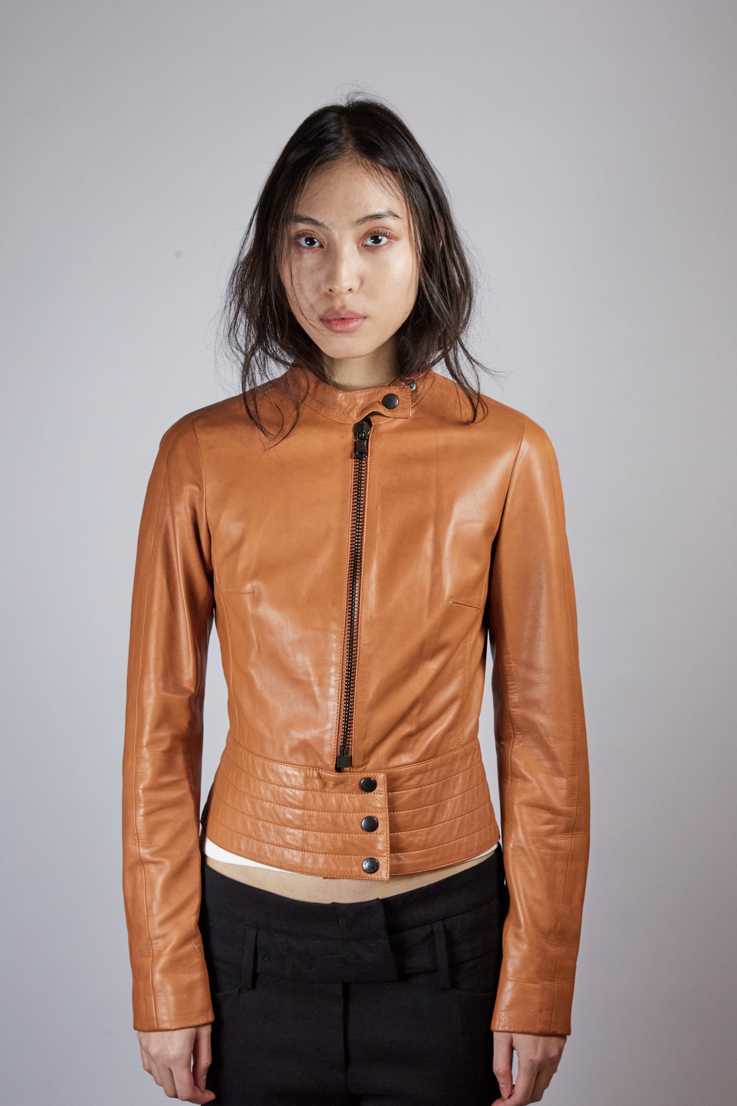 Prada 00’s Fitted Leather Jacket