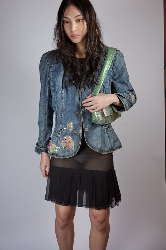 Jeans Jacked with Roses