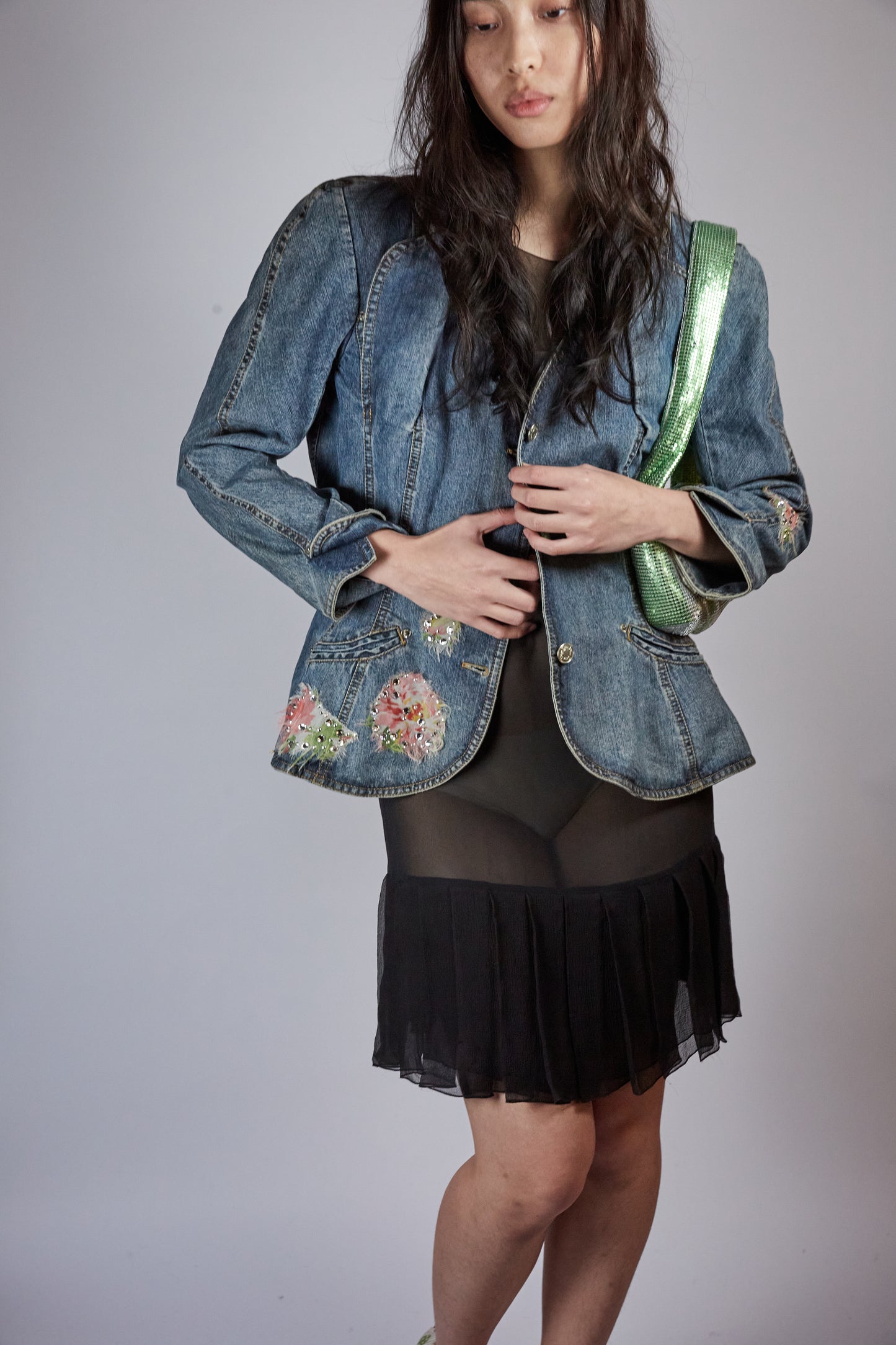 Jeans Jacked with Roses