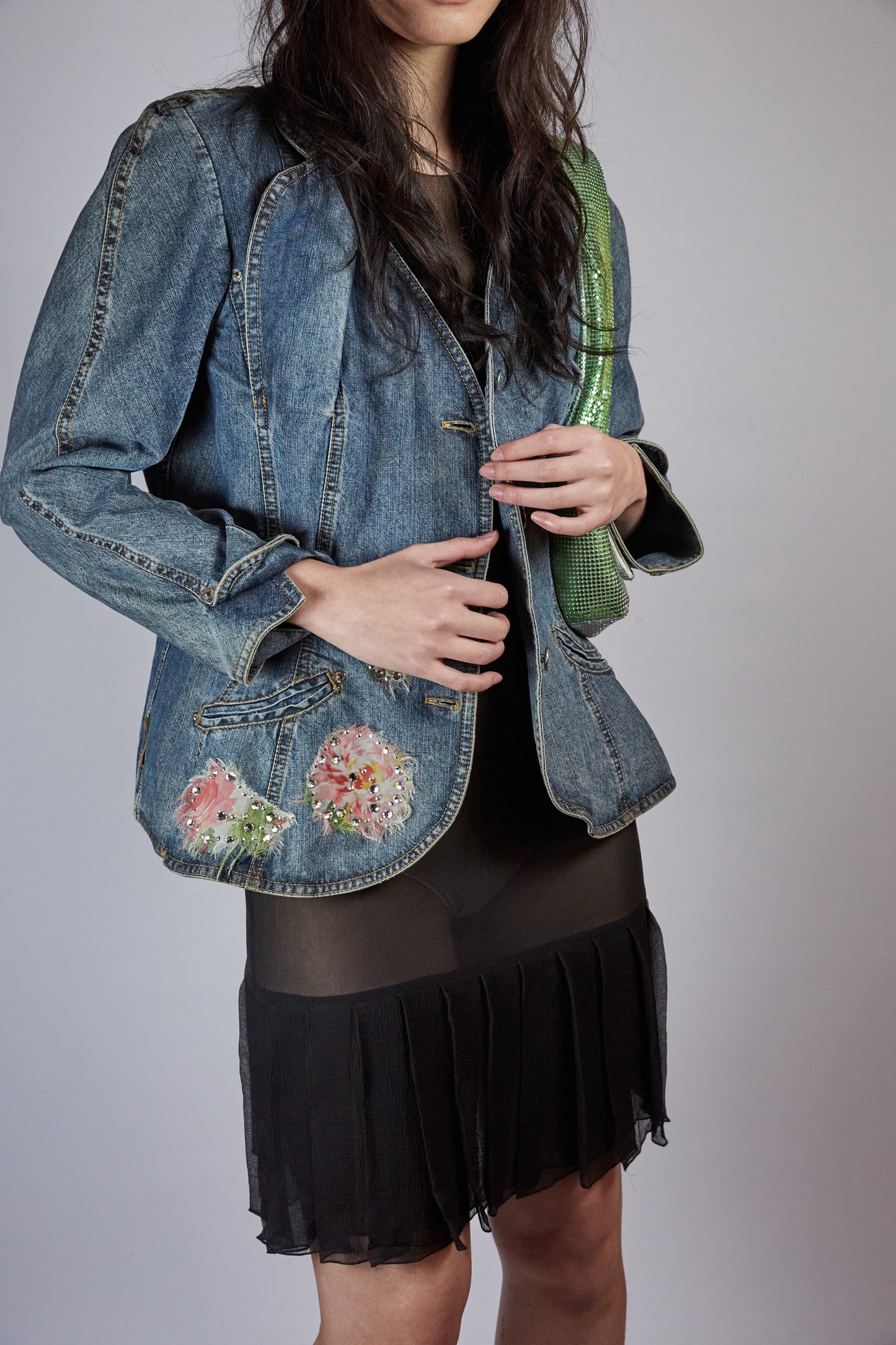 Jeans Jacked with Roses