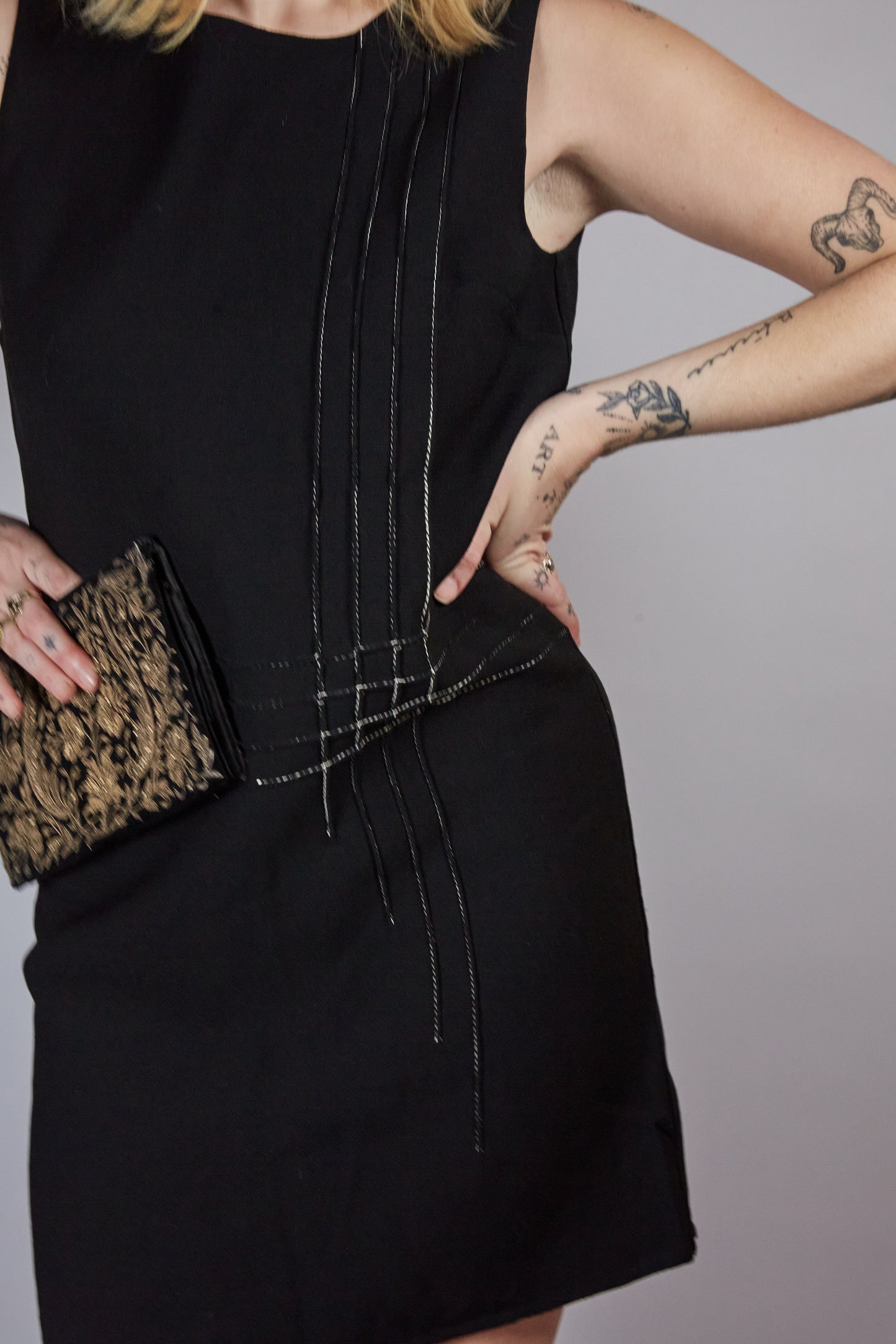 One Shoulder Black Dress