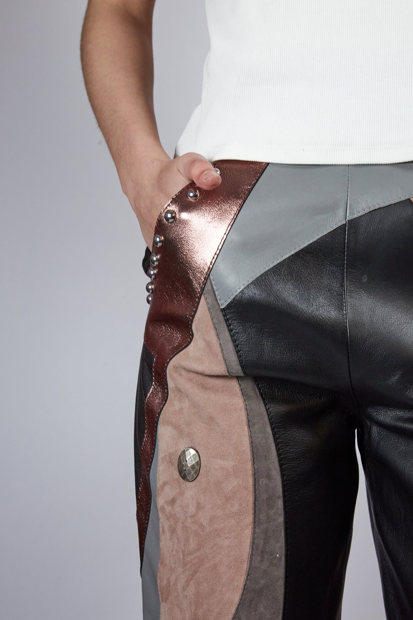 Alberta Ferretti Fall 2019 Leather Pants