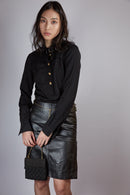 Versace Leather Skirt