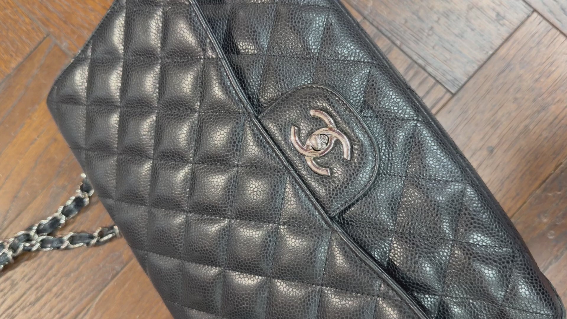 Chanel Quilted Caviar Front Pocket Shoulder Bag 2009/2010