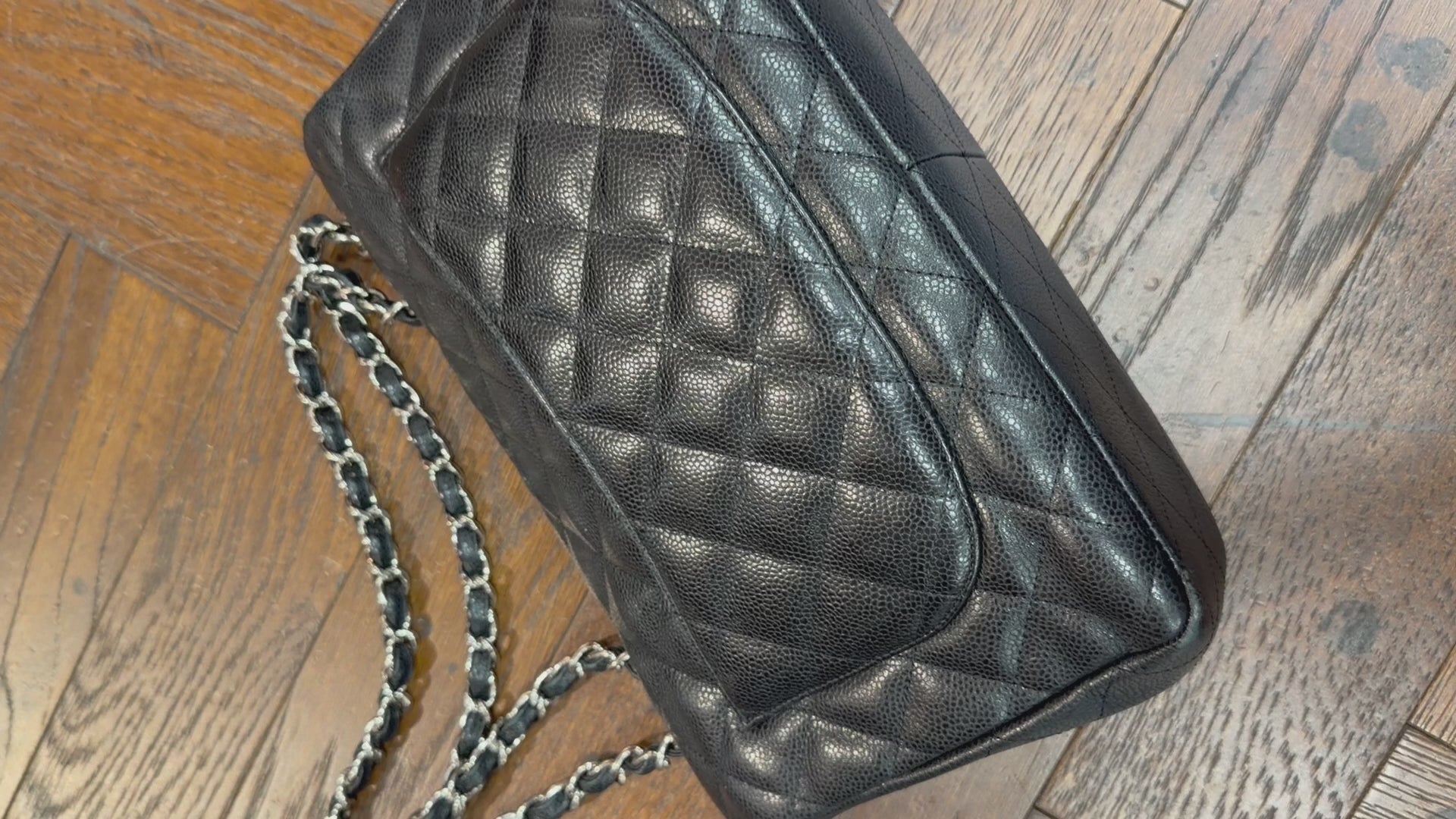 Chanel Quilted Caviar Front Pocket Shoulder Bag 2009/2010
